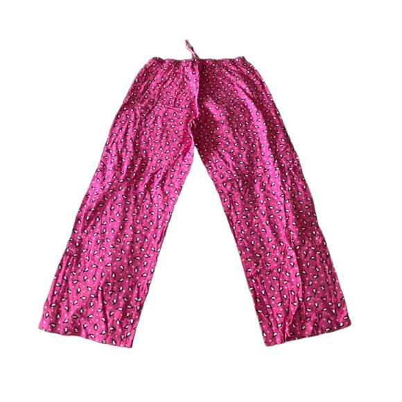 Cozy Pink Penguin Print Cotton Pajama Pants Sleepwear Lounge Bottoms Size S - Picture 4 of 4